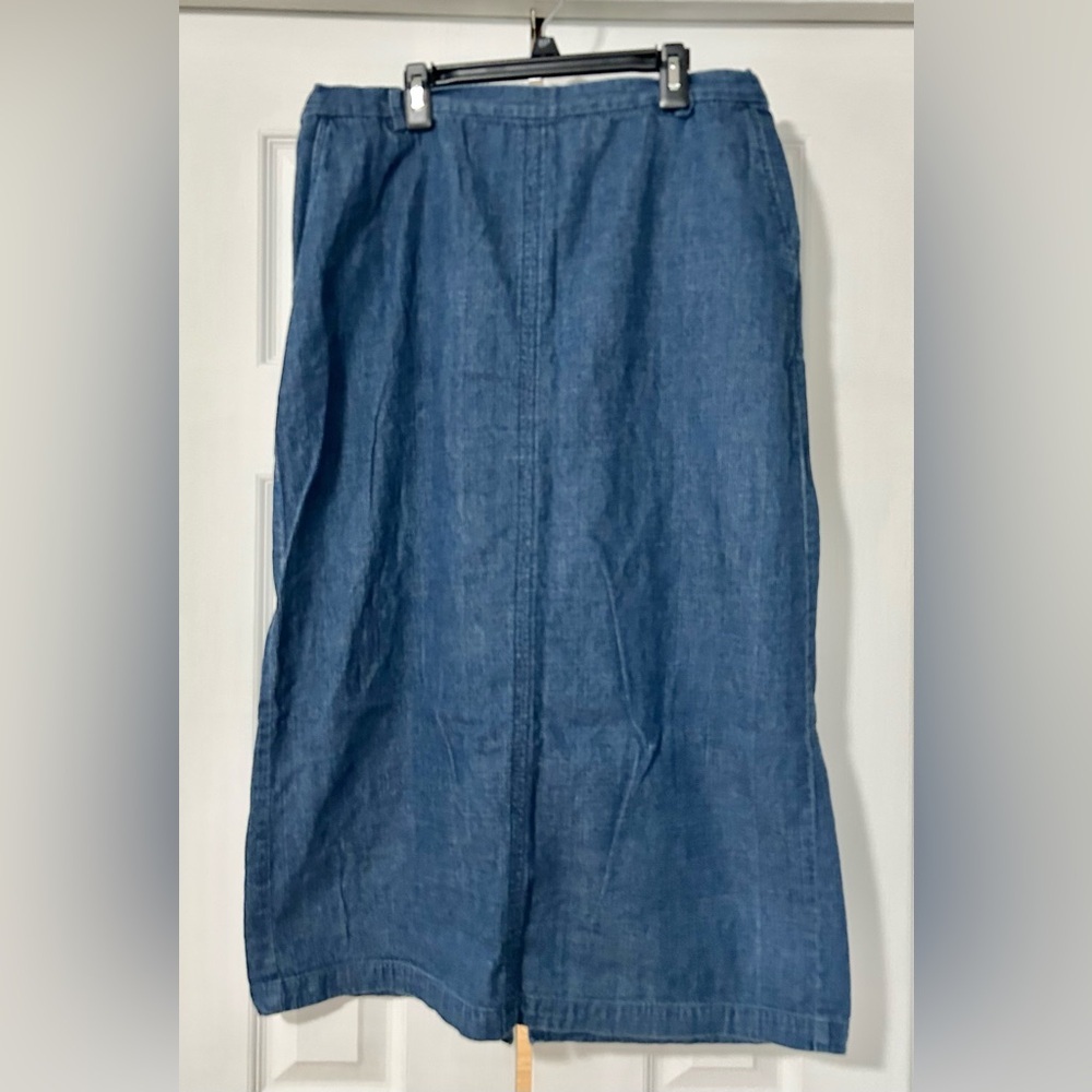 Skirt Jean denim Covington woman size 16 modest